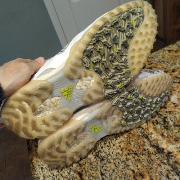 Adidas CodeChaos 21 PrimeBlue Men's Golf Shoes FW5613 White Gray Size 10 - Picture 8 of 12